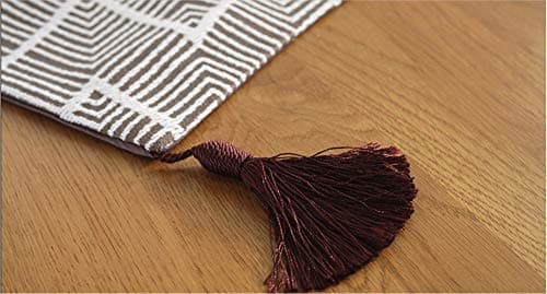 WJYdp Green Red Table Runners Table Coffee Table Decoration Fabric Shoe Cover Cloth Towel Bed Flag Bed Towel, Brown, 32X220Cm
