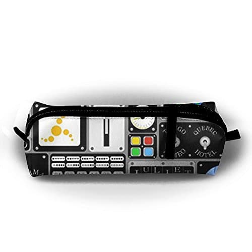 Kkgka Aviation Plane Talk Women Cosmetic Makeup Bag Zipper Pouch Pen Pencil Stationery Case