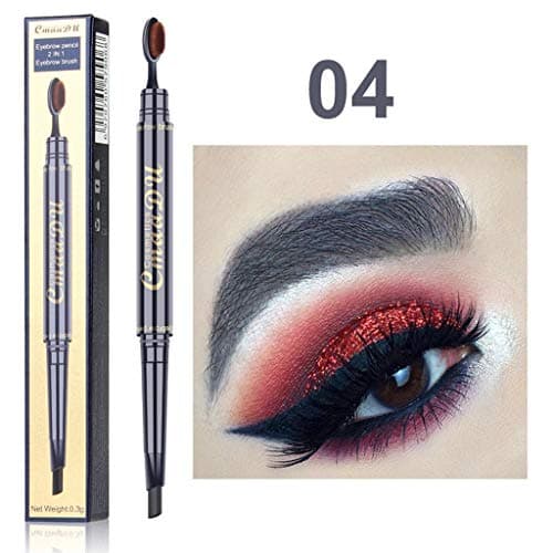 Double-head Brush Eyebrow Lasting Waterproof Not Blooming Easy To Color