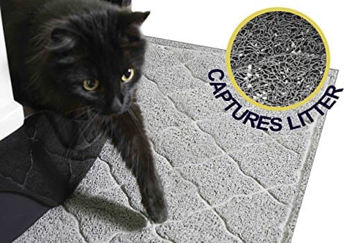 AMZ Emp Large Cat Litter Mat - 35" x 23" - Soft Scatter Control Rug -Durable - Non-toxic