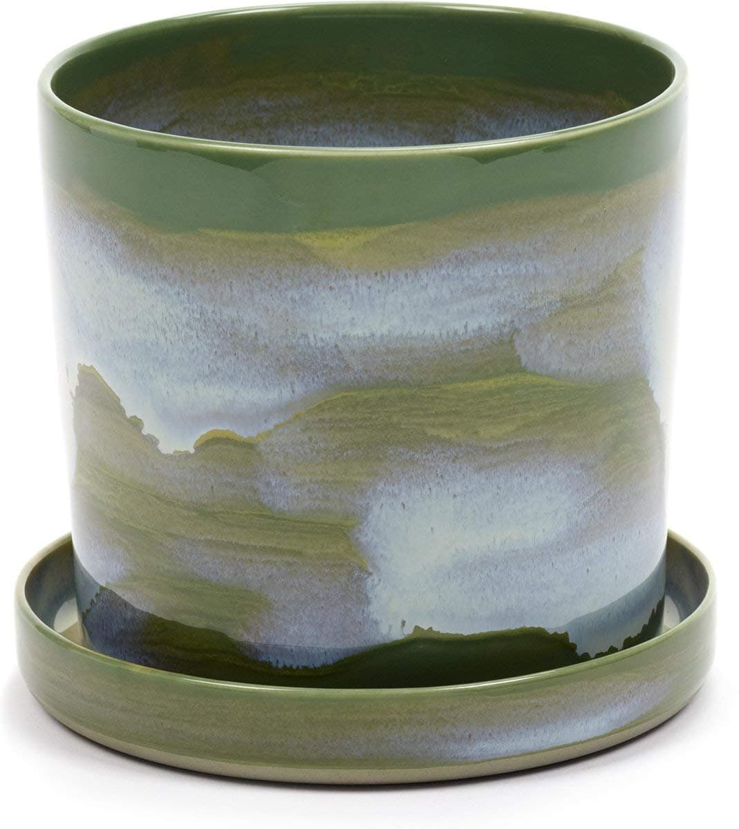 Anita Le Grelle Herb pot L with plate - Ø 12 cm