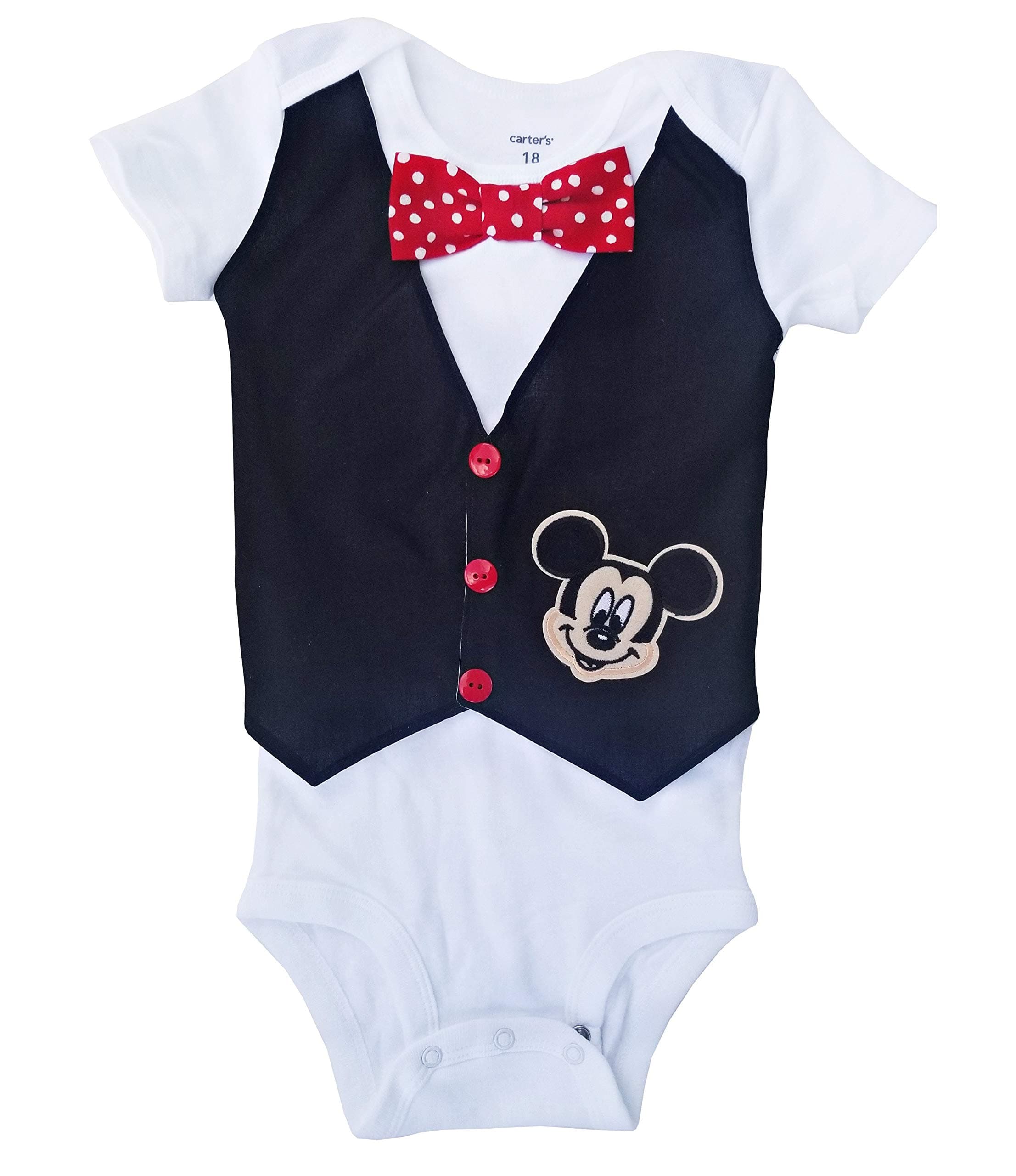 Perfect Pairz 1st Birthday Baby Boy Outfit Mickey Vest