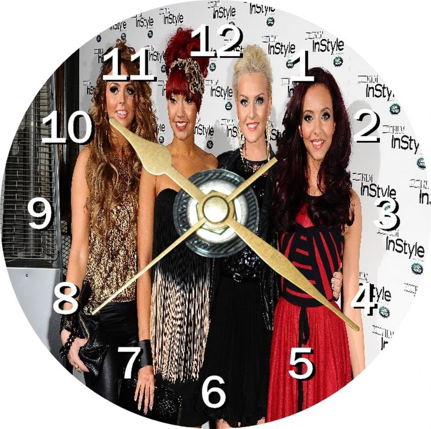 Little Mix Novelty 12cm Cd Clock + Free Desktop Stand
