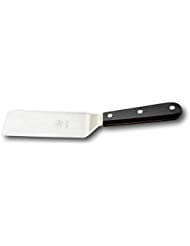 Due BuoiFLEXIBLE Narrow Spatula dimension 2” X 6” 1/3. Hardened stainless steel. Professional quality restaurant. Kitchen bbq grill griddle pastry. Full Tang Triple Riveted. ICQ Approved.