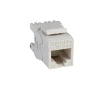 Schneider Electric dc6kystuwt RJ45 Connector Cat6 UTP Keystone (White). 50 Pcs