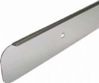 WORKTOP BRIGHT SILVER BULLNOSE END CAP 40mm