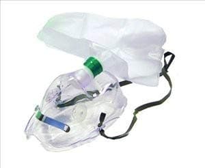 High Concentratio Oxygen (Breathing) Mask - Adult Size - 2 Metre Tubing (Hose)