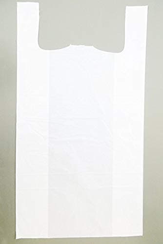 Plastic Grocery Take Out Bags Jumbo Size 15"x7"x27" White 500 Count Extra Large Bag