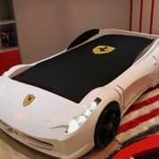 F1 Spyder Race CAR Bed (White)