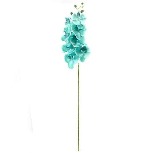 Florist Supplies uk 105cm Phalaenopsis Artificial Silk Turquoise Orchid Spray