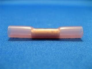 Red 22-18 Gauge Heat Shrink Butt Connectors 100 pieces. by Connector Supply