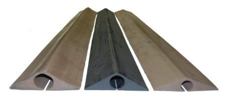 Electriduct D-300 Rubber Duct Floor Cord Cover Wire Management Cable Protector | 1.5" Channel - 10 Feet (Black)