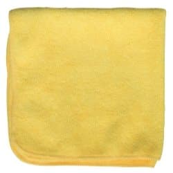 Detailer's 16""x16"" Yellow Microfiber Cloth, Bag of 12 Tools Equipment Hand Tools