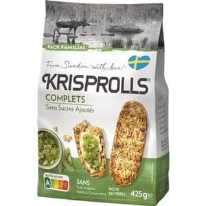 Pagen Krisprolls Complets Sans Sucres Ajoutes 425g (Krisprolls Wholegrain Without Added Sugar 425g)