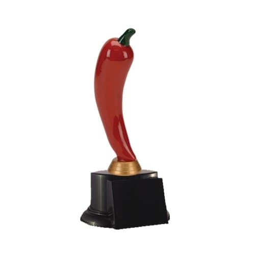 Red Hot Chili Pepper Trophy with 4 lines of custom text