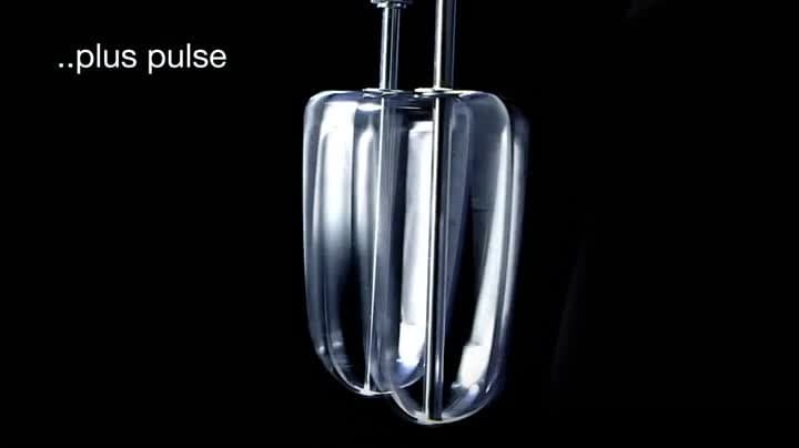 Kenwood Chefette HM680 Hand Mixer with Stainless steel Bowl, 5 speeds and pulse function,Stainless steel beaters and kneaders, 350W- White