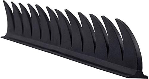 Helmet Accessory Cuttable Rubber Mohawk / Spikes for All Motorcycles Dirt Bike and Normal Helmets (BLACK)