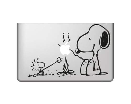 Snoopy Marshmallows Single Color Sticker for all Apple Mac Book Models