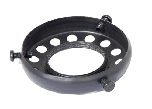 B&P Lamp® Satin Black Finish 2 1/4 Inch Shade Holder