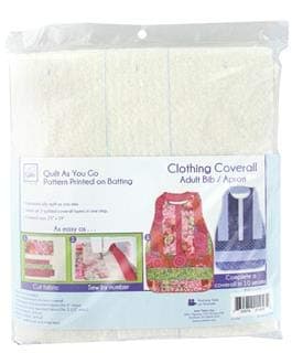 Quilt As You Go Coverall Adult Bib/Apron - 1/pack