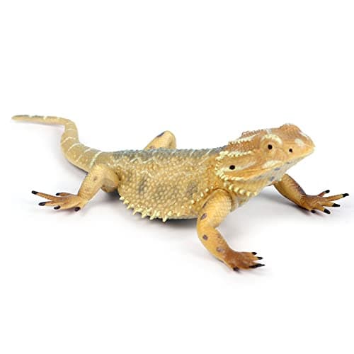 5'' Lizard Figurine Bearded Dragon Animal Figurine Plastic Lizard Reptile Model for Home Garden Decoration