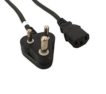 ENTICO Laptop Power Cable Cord- 3 Pin Adapter Heavy Duty AC 3 PIN Indian Male Plug to IEC60320 C13 Power Cord for Desktop, PC Computer, Scanner, Printer 10 Meter / 31.8 Feet