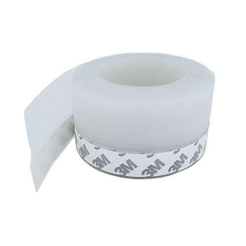 Door Draft Stopper,Weather Stripping Door Seal Strip Self Adhesive Silicone Sealing Sticker, Windproof Dust-Proof Door Bottom Seal Strip for Gap of House Or Shower Door (50mmx5m)