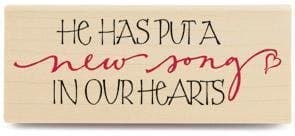 Song in Our Hearts Wood Mounted Rubber Stamp