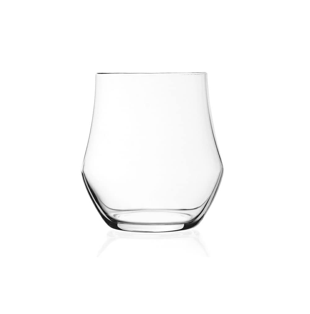 RCR Cristalleria Italiana Ego Crystal Luxury Whiskey Glass -Set of 6 (390 ml, Italy Made)
