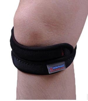 Camewin Kaiwei Fully Adjustable Jumpers's Knee Patellar Tendon Support Strap Band.- Knee Support Brace Pads Fit Running,basketball Outdoor Sport, Size One,Black