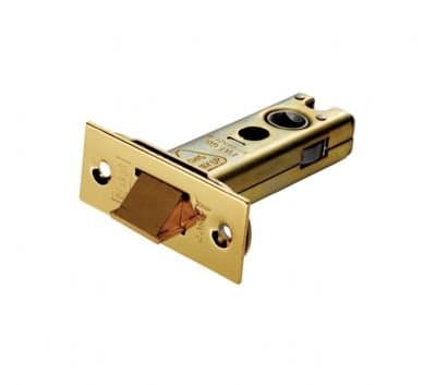 103mm (4") Heavy Duty Tubular Latch in Brass and Satin Stainless Steel