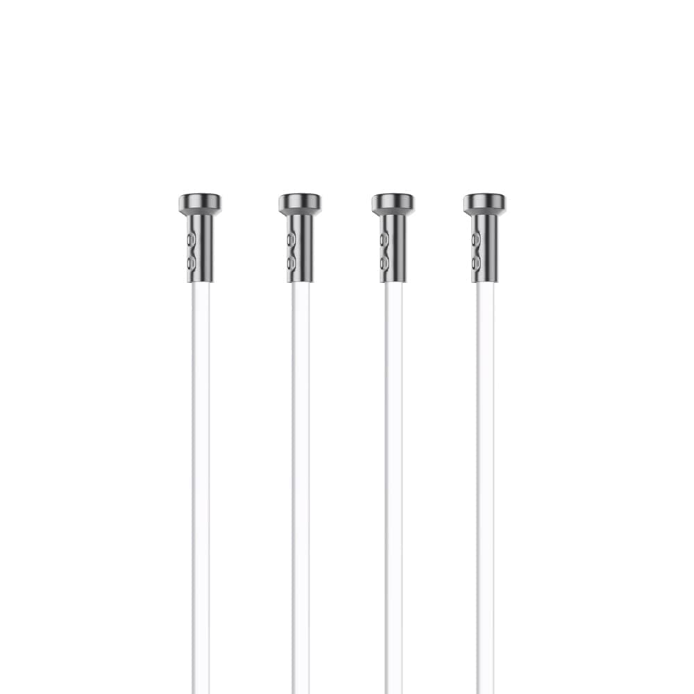 Four T-end Stainless Steel/Nylon Cables for Picture Hanging Systems (Nylon, 59in)