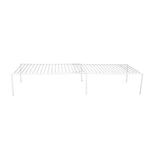 GRAYLINE 40721, Extendible Helper Shelf, White, Large, No Color