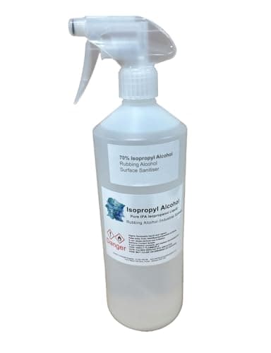 IPA -Isopropyl Alcohol 70% SPRAY Bottle - Rubbing Alcohol -Isopropanol Liquid 1 Litre Lab Grade