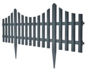 Outdoor Decor Garden Lawn Divider Elegant Solid Decorative Edging Fence Garden Barrier Wooden Flower Guard 17 Pcs 32.8 Ft Green