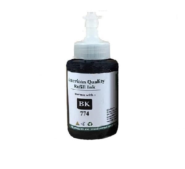 VividColors Ink Refill Bottle 774 T7741 Black Refill Ink kit for ET4550 ET-4550 4550 T7741 T-7741