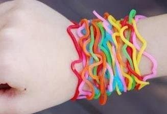 108 piece lof of assorted Shaped Rubber Bandz (like Silly Bandz) by Shaped Rubber Bandz