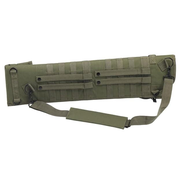US PeaceKeeper Products P13135 - Shotgun Scabbard (34.5" X 7.5")- Heavy Duty Fabric - Ambidextrous - Removable Strap - Adjustable - OD Green