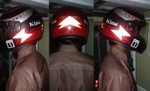 ReflectoSafe Reflective Safety Helmet Side Stickers for Night Ride Driving Motorcycle, Bike, Cycle – 3M Reflective Material