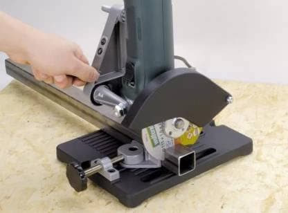 Angle Grinder Stand 115/125mm - 1 Pc, Robust, Gold, Aluminium, Includes 1 x Angle Grinder Stand