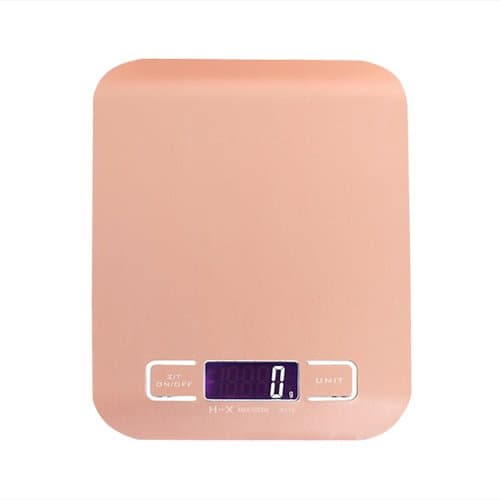 Enterest High Accuracy Electronic Scale Stainless Battery is not Included Steel Material for Kitchen with Multi Function Range from 1g to 5000g Food Scale (Rose Gold)