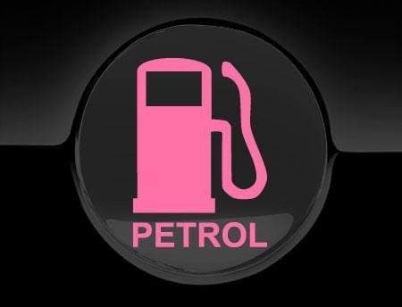 JasonCarlMorgan Petrol Fuel Only Fuel Cap Sticker, Pink