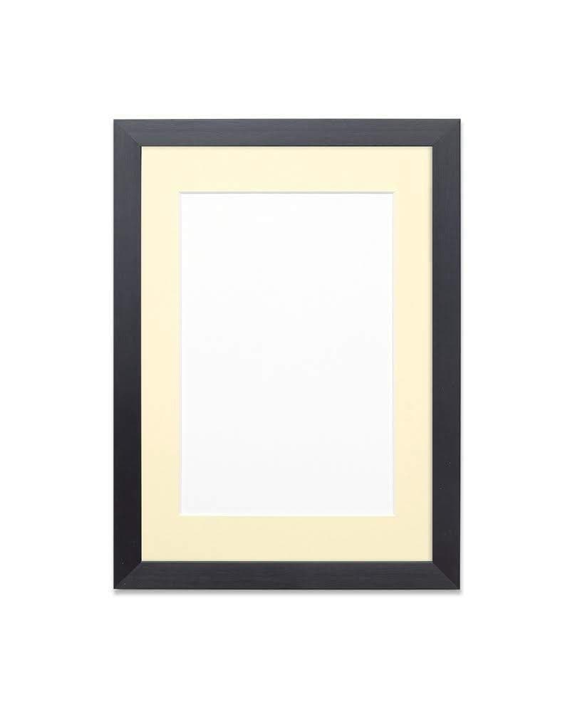 Black Frame with Ivory Mount Photo | Picture Frame- A4 for 9"x6" picture