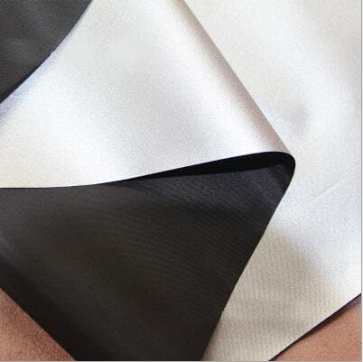 Waterproof silver and silverout UV Protect Water Resistant Fabric Ultra 90% Light Weight Gobo Sunblock shade cloth (5 yards, Black)