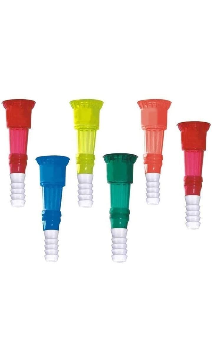 YOOKO 6Pcs Pipe Plastic Connector PVC Jointer Hose Fast Fitting, for Water tap Joint 1/2 Inch NC (Set 6) (Multicolor)