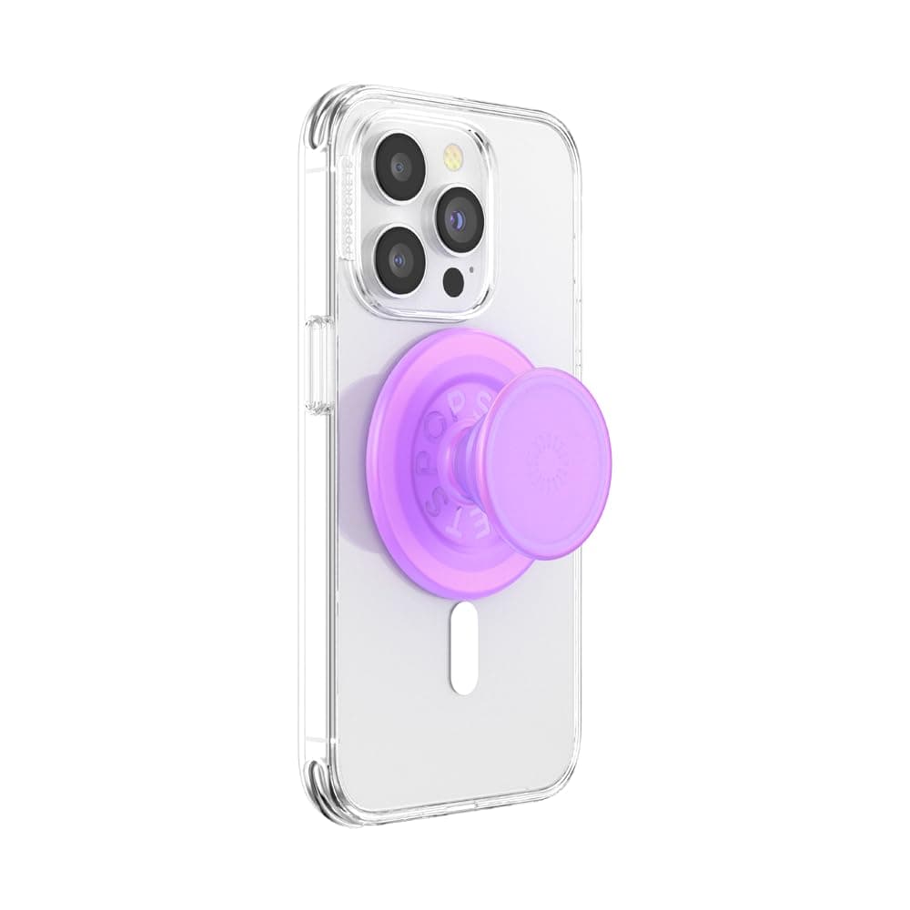 PopSockets Japan - PopGrip MagSafe Opal, Pink, Pink, Oplsnt, Translucent MagSafe, Round Pop Grip, Smartphone Grip & Stand