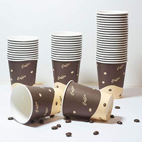 Espresso Cappuccino Disposable 8oz /240cc Paper Kosher Cups [ 50 pack ]
