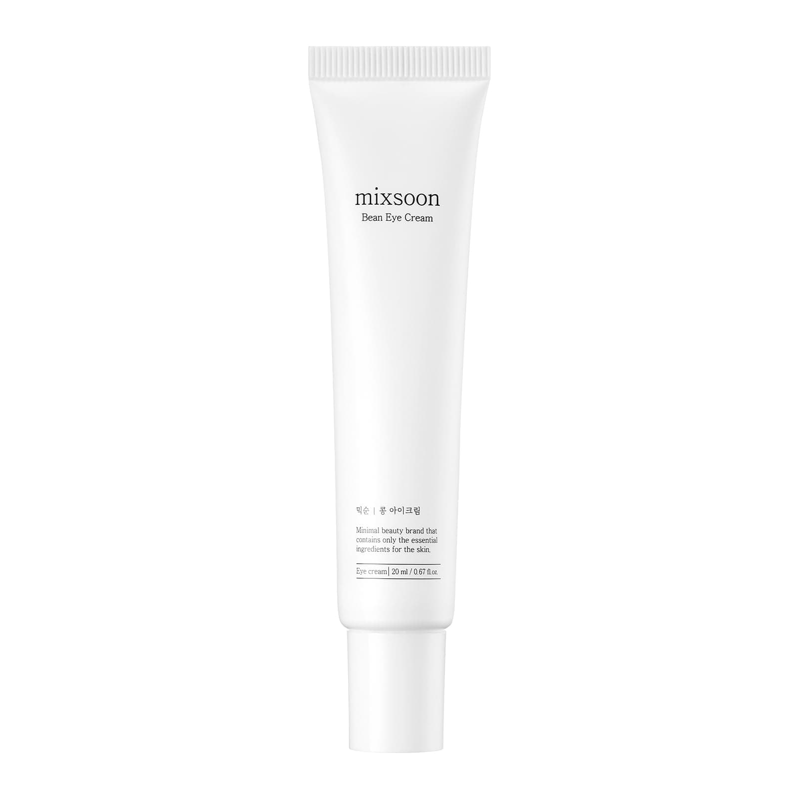 mixsoon Bean Eye Cream - Fermented Soybean Extract & Peptides for Refined Clarity, Lightweight Soothing Formula for Bouncy & Vibrant Eyes, Deep Hydration for Smooth Texture, Vegan & Cruelty-Free, 20ml