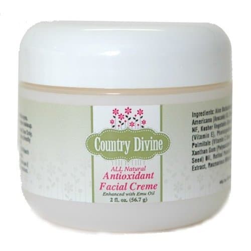 Anti-Oxidant All Natural Moisturizer Facial Cream With Emu Oil 2 oz. Jar