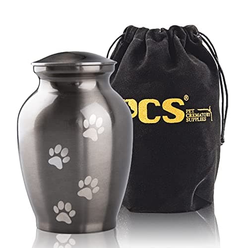 PCS Memorial Pet Cremation Urns for Dogs and Cats Ashes, Paws Engraved Pet Urn,Dog Keepsake Urns for Ashes-Large